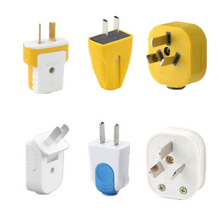 插头二三脚可旋转向折叠孔弯工业两头相90度角防爆项眼空调16安a