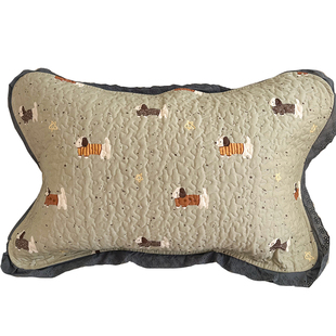 可爱绑带纯棉枕巾学生防滑不脱落可固定全棉枕头巾枕垫2025年新款