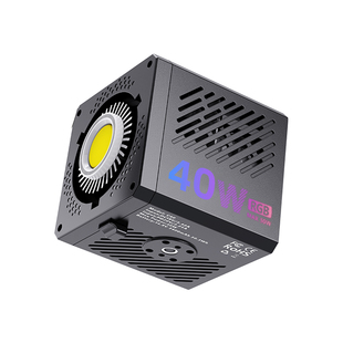 LEEKAI力凯C40RGB超频50W掌上COB补光灯摄影拍摄专用打光灯影视灯便携式户外夜景美食拍照手持外拍常亮闪光灯