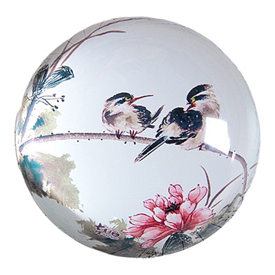 桌面摆件人造水晶圆形艺术透明