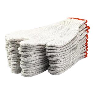 劳保手套纯棉薄款加密加厚白棉纱耐磨工作劳工劳动工人男工地干活