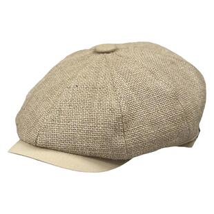 粗麻网眼透气薄款八角帽男女士夏季凉帽休闲鸭舌帽遮阳画家报童帽
