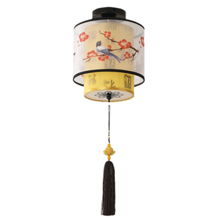 新中式阳台灯红色灯笼走廊灯过道灯入户门口灯结婚喜庆玄关灯家用