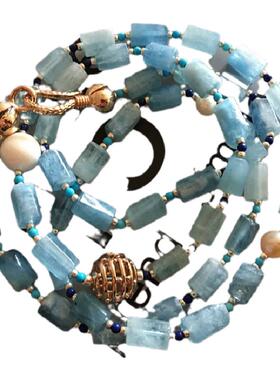 瑞铺原创随形原石天然项链薰衣草