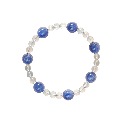 海蓝宝蓝晶石补水转运手链