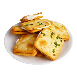 香葱牛扎饼干牛轧糖夹心苏打饼干台湾古早休闲小吃网红零食本宫饿