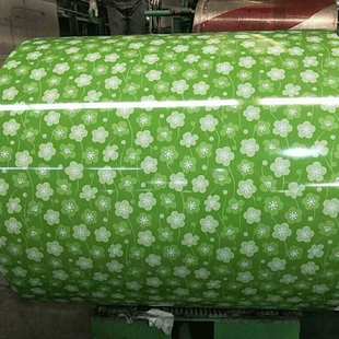 工厂供应各种花型印花板 镀铝锌彩钢印花板 绿色碎花印花板