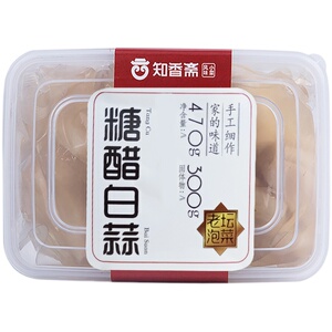 知香斋糖醋白蒜糖醋蒜糖醋大蒜头泡蒜下饭菜腌制咸菜开味泡菜下饭