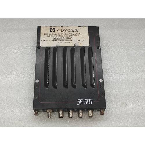 LASCOMM LMSR4V 4CHANNEL MMF VIDEO RECEIVER SR500E9