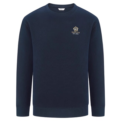 金利来GY时尚休闲纯棉卫衣男款圆领休闲宽松保暖情侣长袖T恤上衣