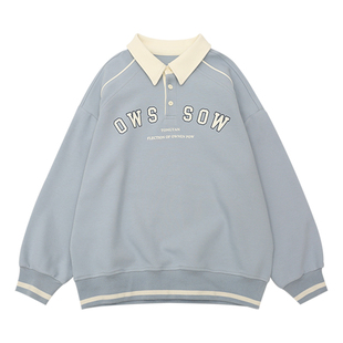 男童卫衣2026春装新款洋气儿童套头衫学院风上衣中大童韩版POLO衫