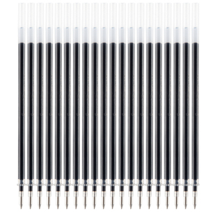 广博中性笔芯0.5mm黑色子弹头全针管弹簧头按动笔替芯水笔芯学生替芯通用中性笔黑色速干笔红蓝笔芯刷题批发