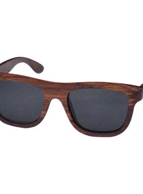 墨镜黑色复古风偏光竹制太阳眼镜