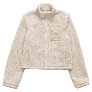 秒发！立领摇粒绒外套韩国25冬季新款口袋设计纯色拉链马甲背心女