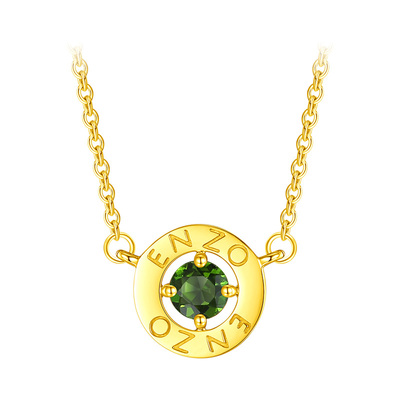 ENZO18K金透辉石项链