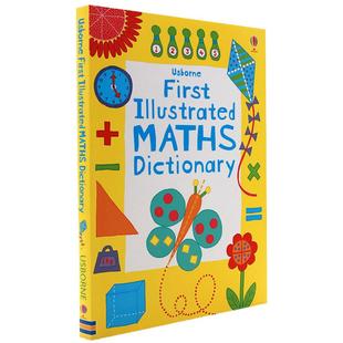 Usborne出品 初级数学图解词典 英文原版 First Illustrated Maths Dictionary 进口儿童趣味插图英语辅导工具书 全彩插画版