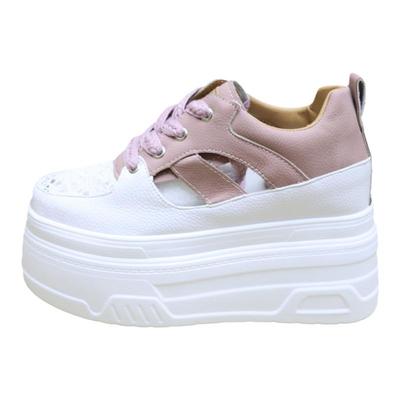 真皮透气小个子厚底松糕鞋