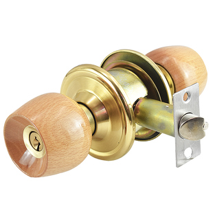 球形锁通用榉木球锁圆头门锁室内卧室房间门锁实木门锁球型锁圆锁