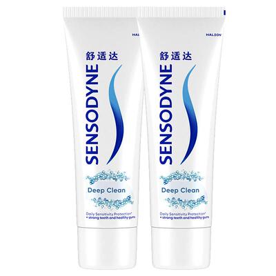 舒适达沁爽劲洁清新口气牙膏含氟