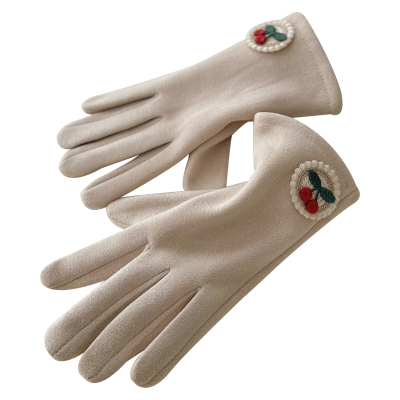 手套女春秋款加绒保暖骑行