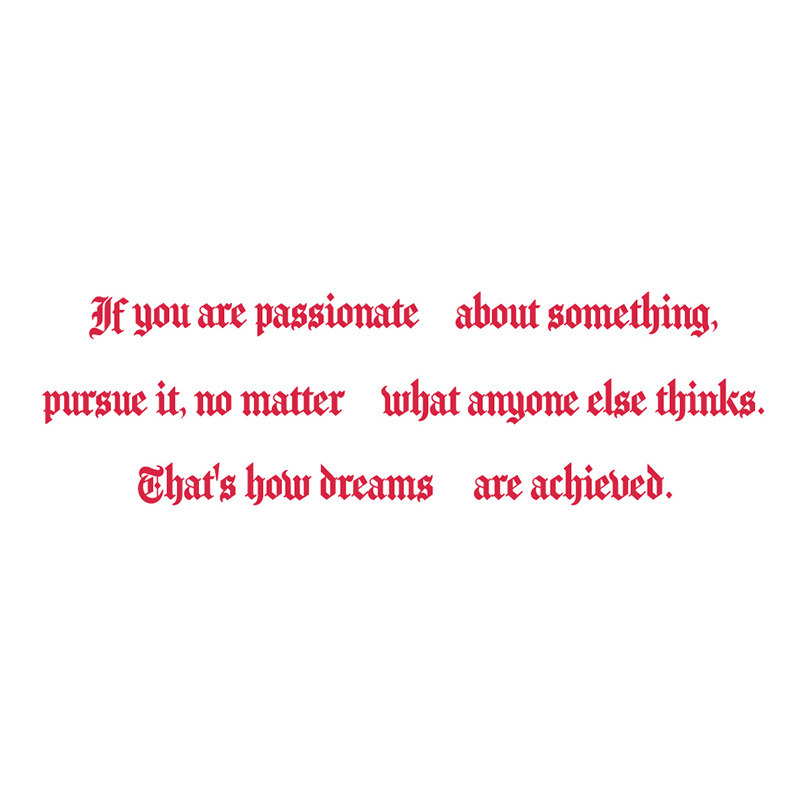 纹身怪兽红色英文字母纹身贴 防水女持久锁骨高级感长句痞幼同款