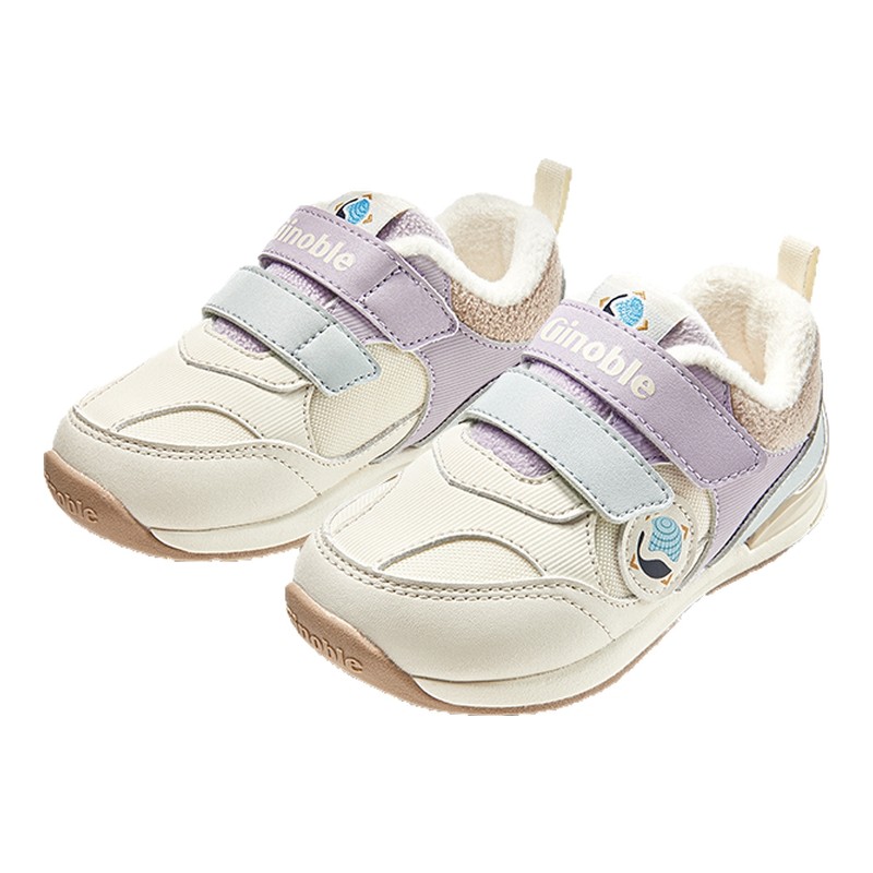 基诺浦机能鞋2025年冬季新款加绒男女学步鞋婴儿鞋2级保暖GW1822