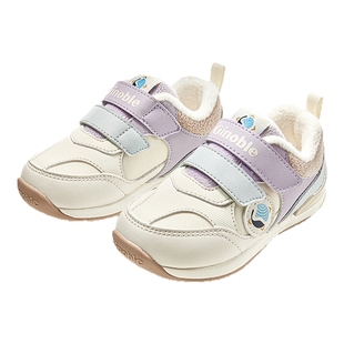 基诺浦机能鞋2025年冬季新款加绒男女学步鞋婴儿鞋2级保暖GW1822