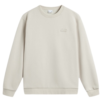 李宁宽松男女同款套头无帽卫衣