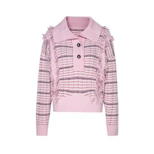 【商场同款】HPLY荷比俪23冬季新款大气翻领针织衫HYD41650065-1