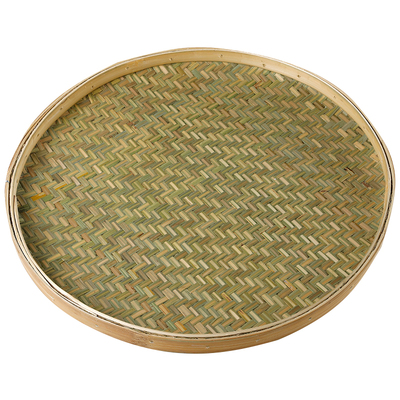 竹编晾晒簸箕农家全竹青无孔竹筛