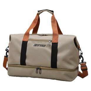 帆布旅行包短途出差手提大容量行李收纳袋男运动健身包轻便携防水