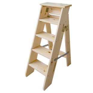 家用梯子 实木折叠人字梯 加厚折叠梯凳 登高踏步阶梯凳台阶木梯