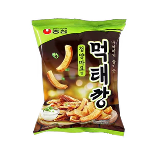 韩国进口食品农心青阳辣椒蛋黄酱明太鱼脆条膨化条60g限量好吃