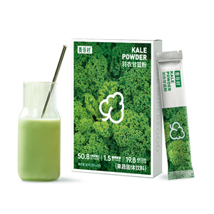 麦谷村羽衣甘蓝粉官方旗舰店膳食纤维健身低脂肪青汁蔬菜粉代餐粉