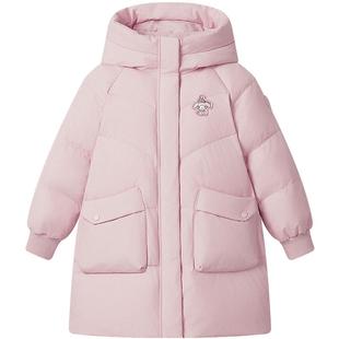 【美乐蒂联名】波司登库洛米羽绒服女生冬季中长款羽绒服女童加厚