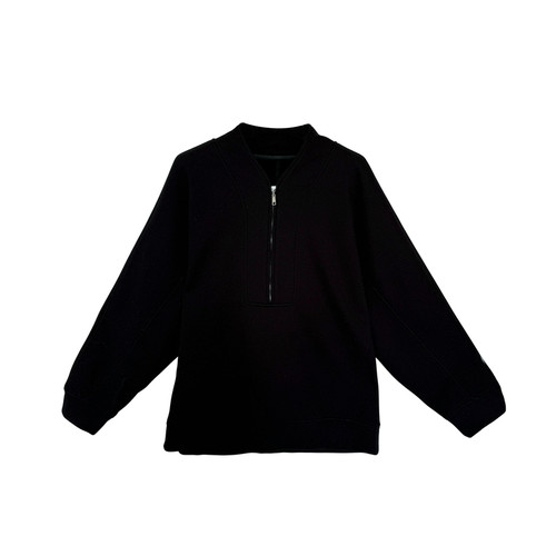 心存真大码女装定制加绒酒瓶领卫衣+胖mm宽松弯刀加厚卫裤套装