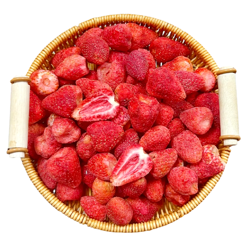 冻干草莓脆水果干雪花酥烘焙专用原材料整颗装饰零食官方旗舰店
