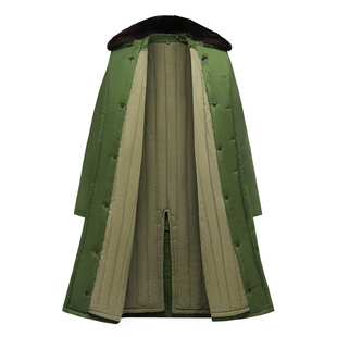 军棉绿大大衣男女新款冬季加厚长款保安冷库防寒棉服老式东北棉袄