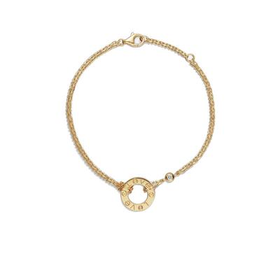 【自营】中古99新卡地亚love系列18k黄金镶钻手链男女同款时尚