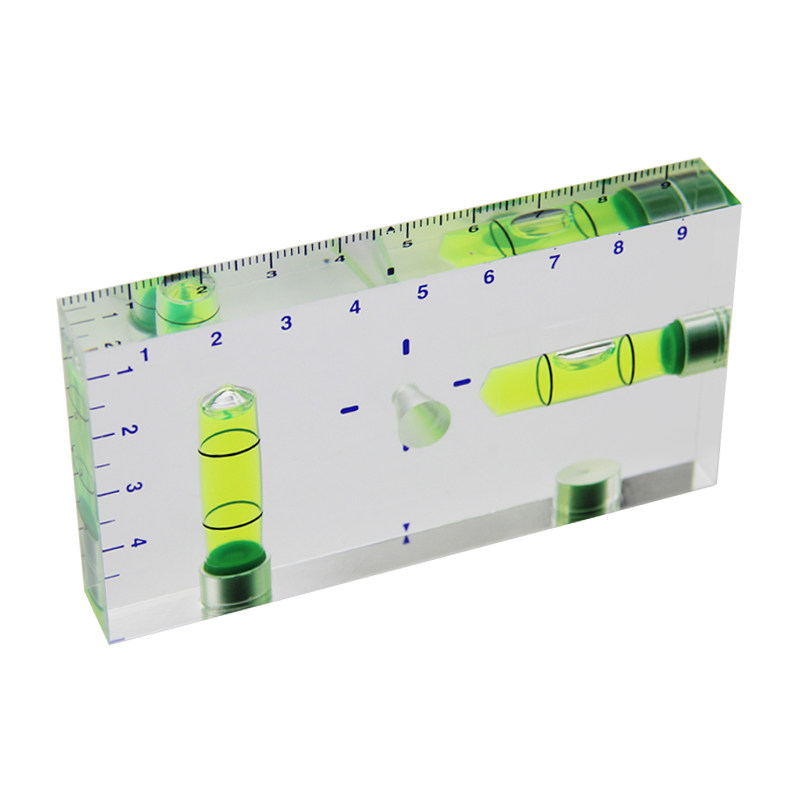 全透明9513T型水平仪双向一体小型家用水平尺水平泡水准泡水准仪