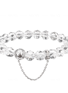 AWNL捕梦网月神白水晶手链