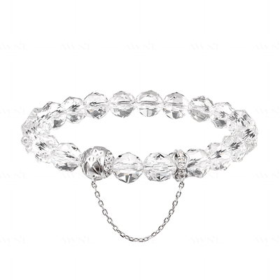 AWNL捕梦网月神白水晶手链