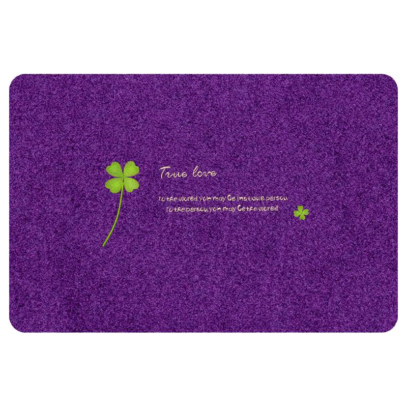 紫色地垫进门口门垫入户门脚垫卧室地毯厨房防滑垫厕所吸水垫裁剪