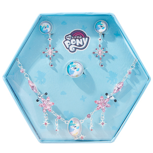 艾莎公主儿童项链首饰手链迪士尼礼盒套装女童玩具装扮生日礼物