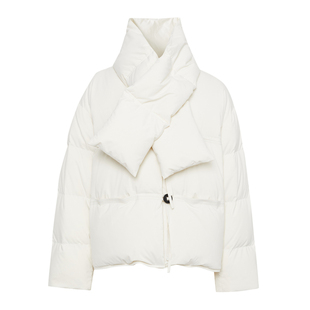 indicia标记商场同款冬季新款廓形保暖围巾羽绒服F2D4YR674C