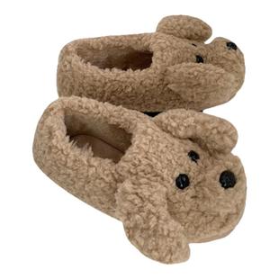 细细条 棉拖鞋女全包跟可爱卡通少女心室内防滑保暖毛绒居家鞋冬