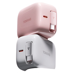 图拉斯Yoga充电器小冰块适用苹果16Pro充电器头iPhone16ProMax自带伸缩线15手机快充一套装抽拉式40W平板ipad
