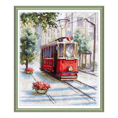 春天十字绣欧式简约客厅巴黎街景