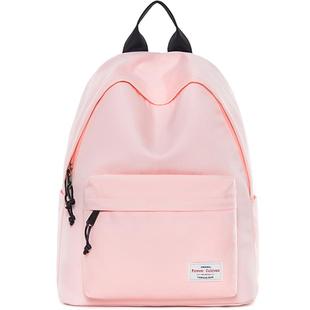 Forever cultivate新款ins超火的双肩包女纯色书包初中学生背包男