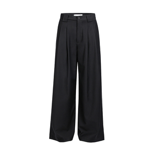 SAINT MASTER2026新款老钱风简约秋款日常休闲直筒西装西裤长裤